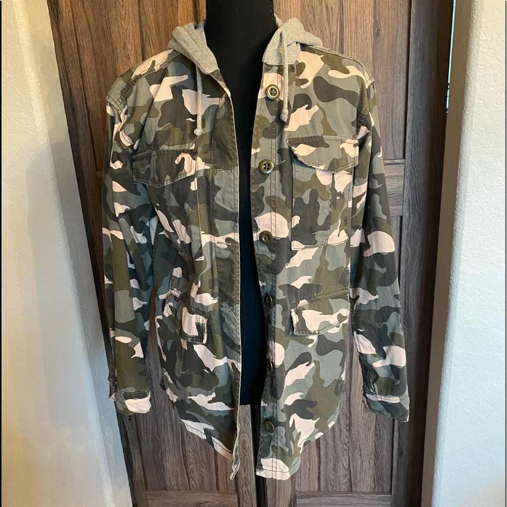 H&M CAMO JACKET HOODIE - Picture 12 of 12